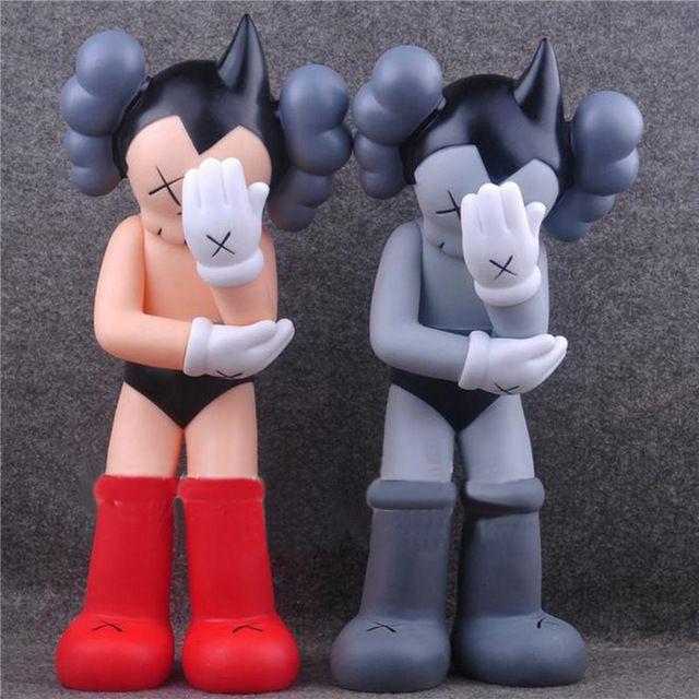 Kaws Astro Logo - 1pc/lot Anime 2 Colors Original Fake KAWS Astro Boy Plastic Action ...