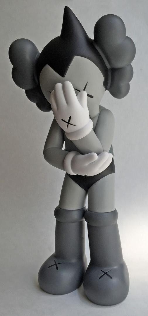 Kaws Astro Logo - KAWS Astro Boy Mono Companion Grey Figure Medicom OriginalFake ...