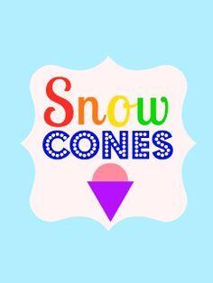 Snow Cone Logo - Best Snow Cones image. Hawaiian shaved ice, Snow cone