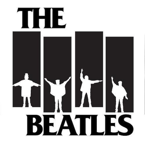 The Help Movie Logo - Black Flag Logo / The Beatles Help Mash Up Vinyl Record Art Print ...