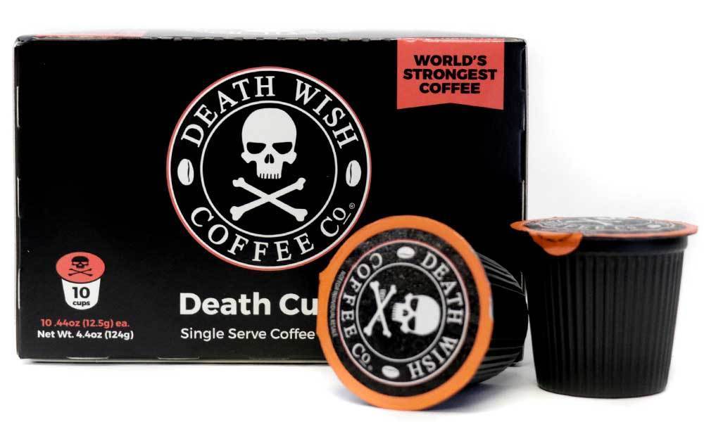 Death Wish Coffee Logo - Death Cups: The World's Strongest K-Cups – Death Wish Coffee Company