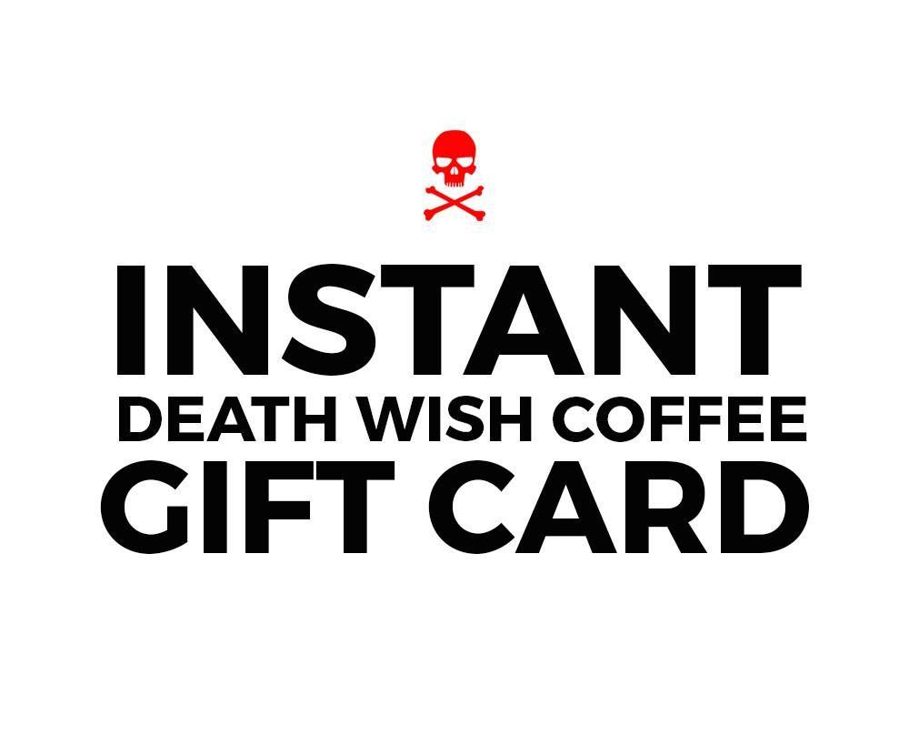 Death Wish Coffee Logo - Death Wish Coffee Gift Card: Online Certificate. Death Wish Coffee