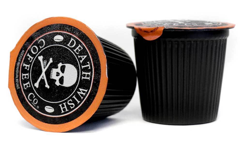 Death Wish Coffee Logo - Death Cups: The World's Strongest K-Cups – Death Wish Coffee Company