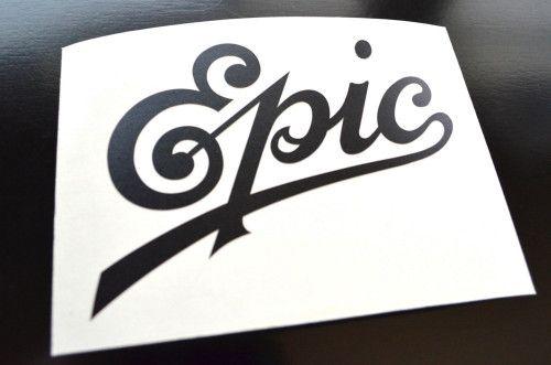 Epic Records Logo - Epic Records Logo x 3 Decal. DeftPerception on ArtFire