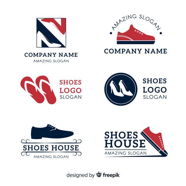 Footwear Company Logo - Collection of fashion shoe logos Vector