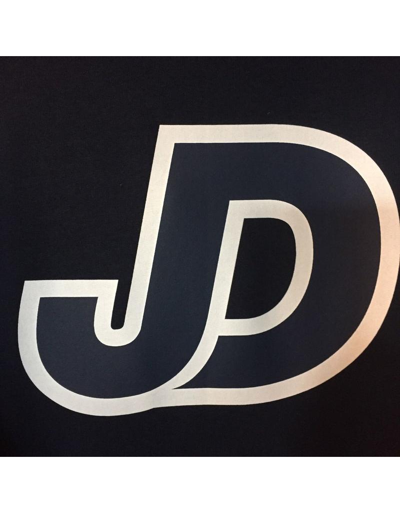 JD Logo - JD logo, white outline, navy fill Paul's Place
