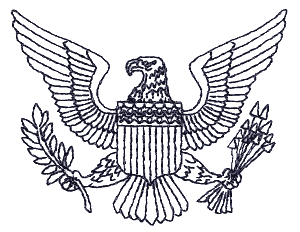 Bald Eagle Logo - Patriotic Logo Eagle Embroidery Design