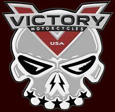 Victory Motorcycle Logo - Victory Motorcycles Vic Skull Patch Textured Badge 4 Inches Wide