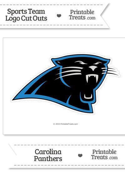 Carolina Panthers Logo - Large Carolina Panthers Logo Cut Out from PrintableTreats.com