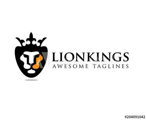 Awesome Crown Logo - Lion logo. Lion head vector. Lion head logo. Lion icon. Lion king