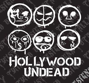 Hollywood Undead Logo - Hollywood Undead Masks car truck vinyl decal sticker Rock charlie