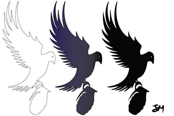 Hollywood Undead Logo - A dove and grenade logo from the band Hollywood Undead