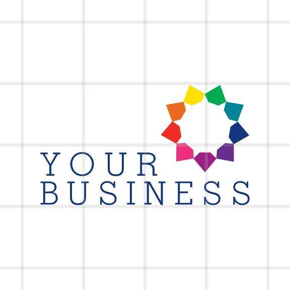 Rainbow Company Logo - Energetic Rainbow Gemstone Logo Design. Bizzy Bizzy. An