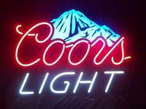 New Coors Light Mountain Logo - New Coors Light Mountain Beer Neon Sign 17x14