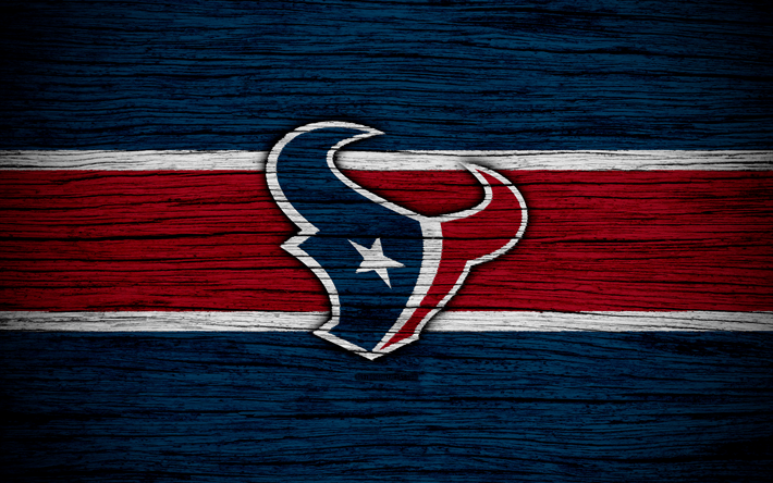 Texans Football Logo - Download wallpapers Houston Texans, NFL, 4k, wooden texture ...