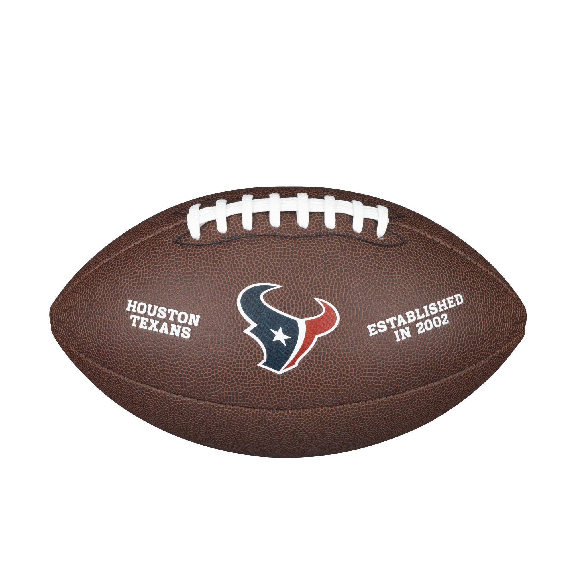 Texans Football Logo - Wilson / NFL Team Logo Composite Football - Official, Houston Texans