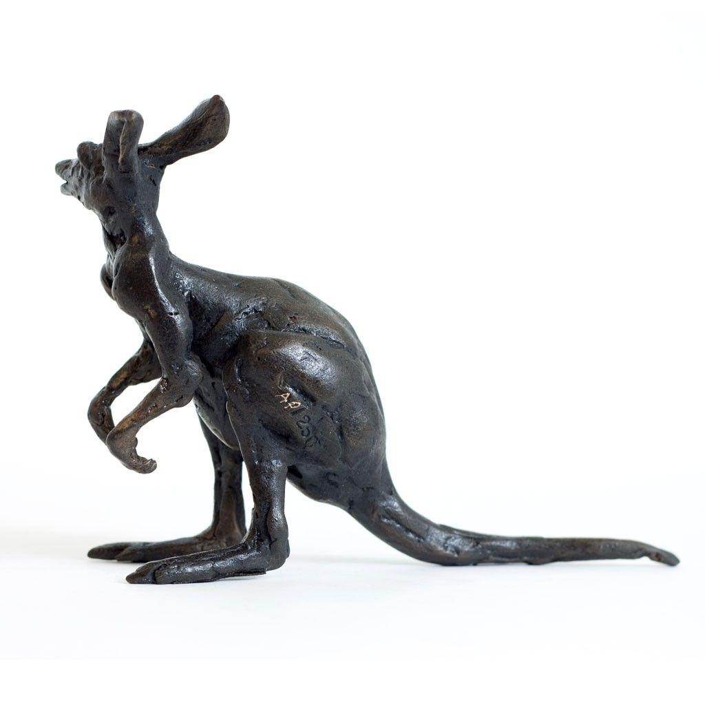 Bronze Kangaroo Logo - Bronze Kangaroo Sculpture: Seated Kangaroo by Jonathan Sanders