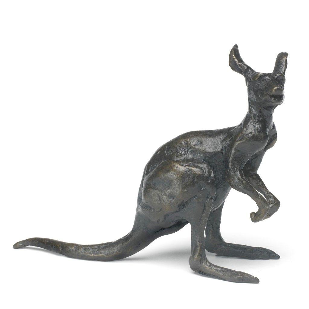 Bronze Kangaroo Logo - Bronze Kangaroo Sculpture: Seated Kangaroo by Jonathan Sanders