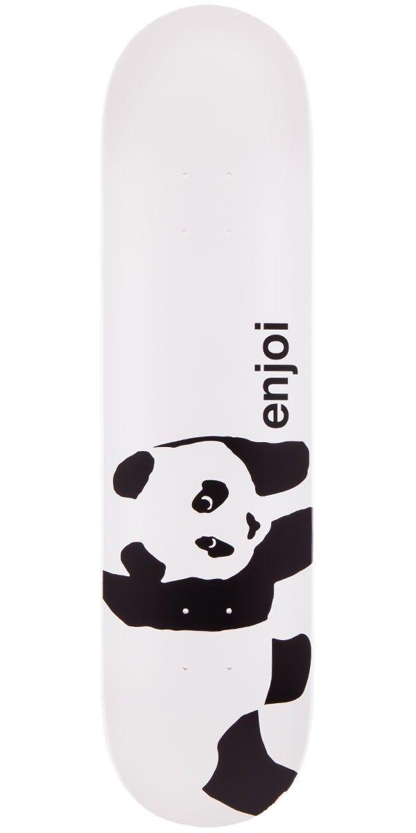 Enjoi Skate Logo - Enjoi Panda Logo Skateboard Deck - Black/White - 8.00