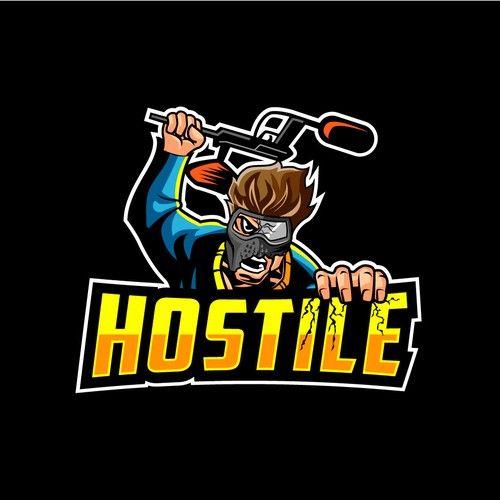 Team Logo - Design a fun paintball team logo for Hostile. Logo design contest