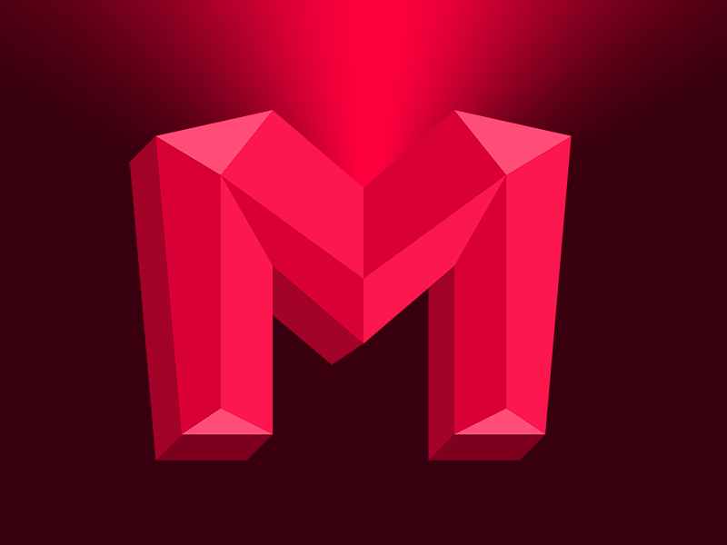 Red Letter M Logo - Red M letter logo 3d by Mehmet Boydak | Dribbble | Dribbble