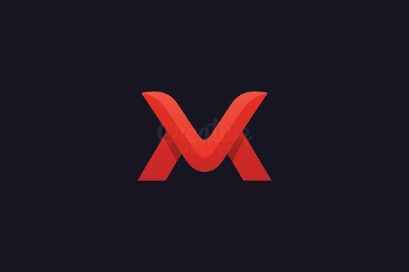 Red Letter M Logo - Letter M Logo Logo Templates Creative Market