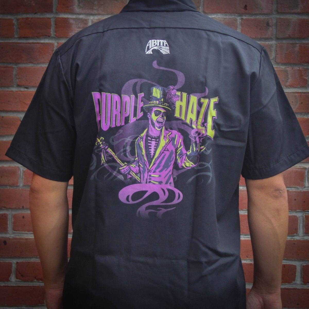 Purple Haze Logo - Purple Haze Voodoo Work Shirt - Abita Shop - Abita Beer