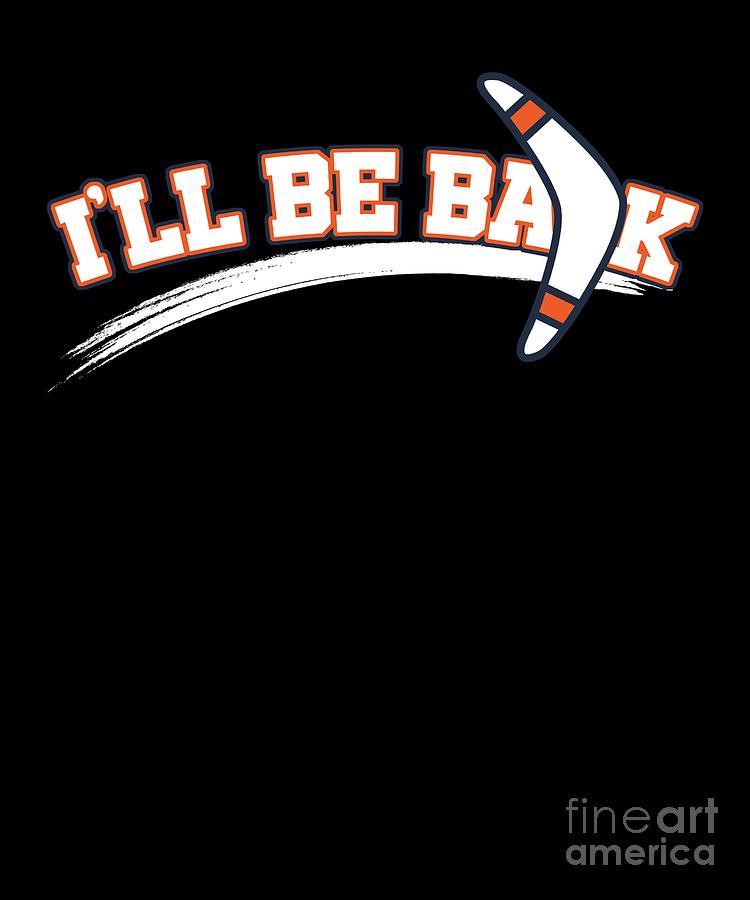 Athletic Orange Boomerang Logo - Ill Be Back Boomerang Sports Wind Game Competitive Sports Athletic