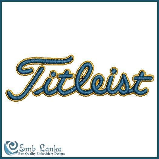 Titleist Logo - Titleist Logo 2 Embroidery Design | Emblanka.com