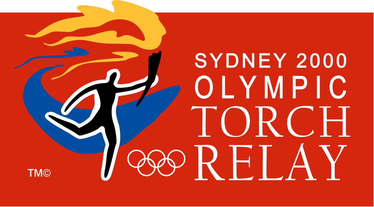 Athletic Orange Boomerang Logo - Summer Olympics torch relay