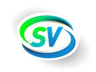 SV Circle Logo - Sv photos, royalty-free images, graphics, vectors & videos | Adobe Stock