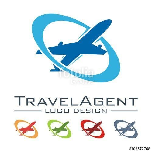Tour Logo - Travel And Tour Logo, Plane, Elips Design Logo Vector 