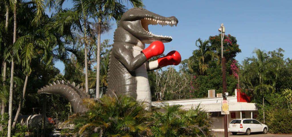 Boxing Crocodile Logo - The Big Boxing Crocodile, Northern Territory | Roadtrippers