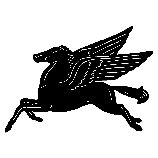 Mobil Flying Horse Logo - Mobil Pegasus Logo : SignTorch, Turning images into vector cut paths.