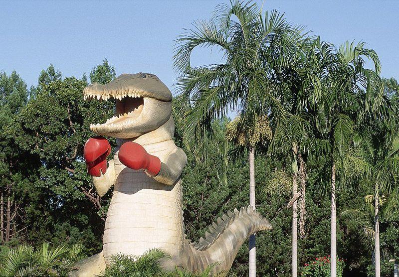 Boxing Crocodile Logo - Beyond the 'Big Banana': Ten Iconic Roadside Attractions Around ...