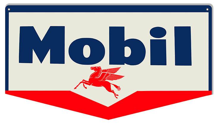 Mobil Pegasus Logo - Mobil Pegasus Motor Oil Sign 10×18 | Reproduction Vintage Signs:.