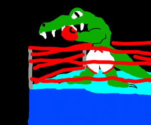 Boxing Crocodile Logo - Crocky the Boxing Alligator - Drawception