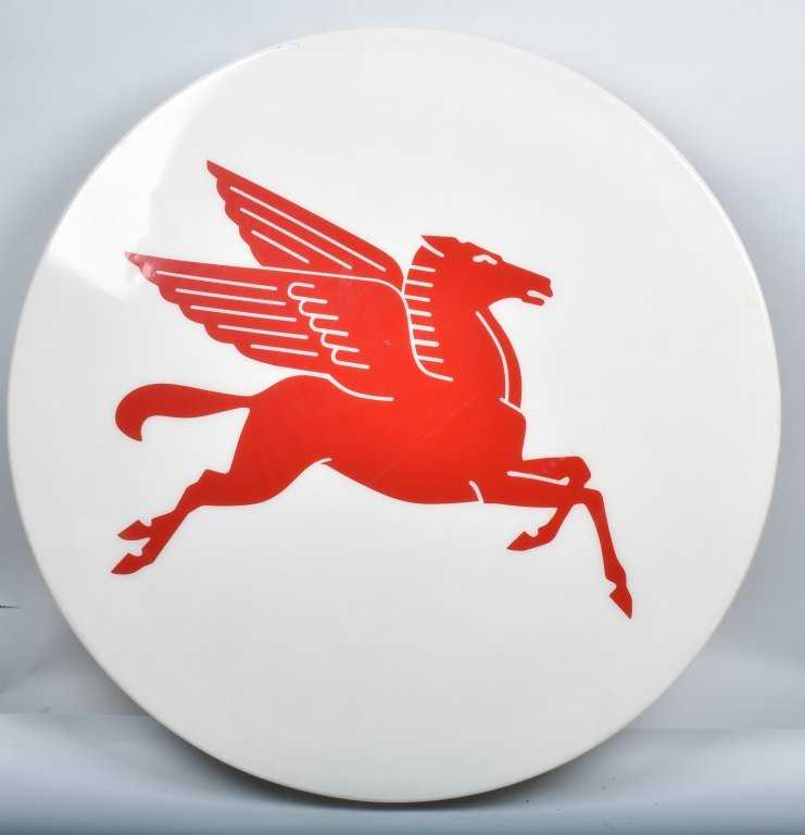 Mobil Pegasus Logo - MOBIL PEGASUS ROUND PLASTIC SIGN