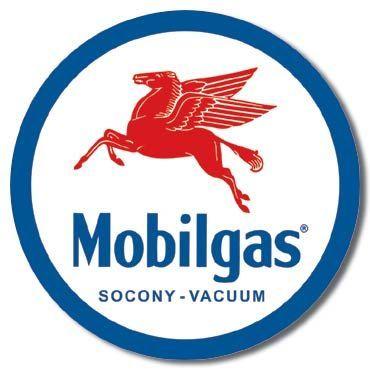 Mobil Pegasus Logo - MOBIL GAS Pegasus Logo Nostalgic Advertising Tin Sign on PopScreen