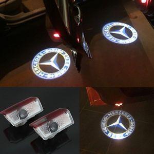 Mercedes Lit Logo - 2x Logo LED Door Courtesy Laser Light for Mercedes-Benz E-Class A ...