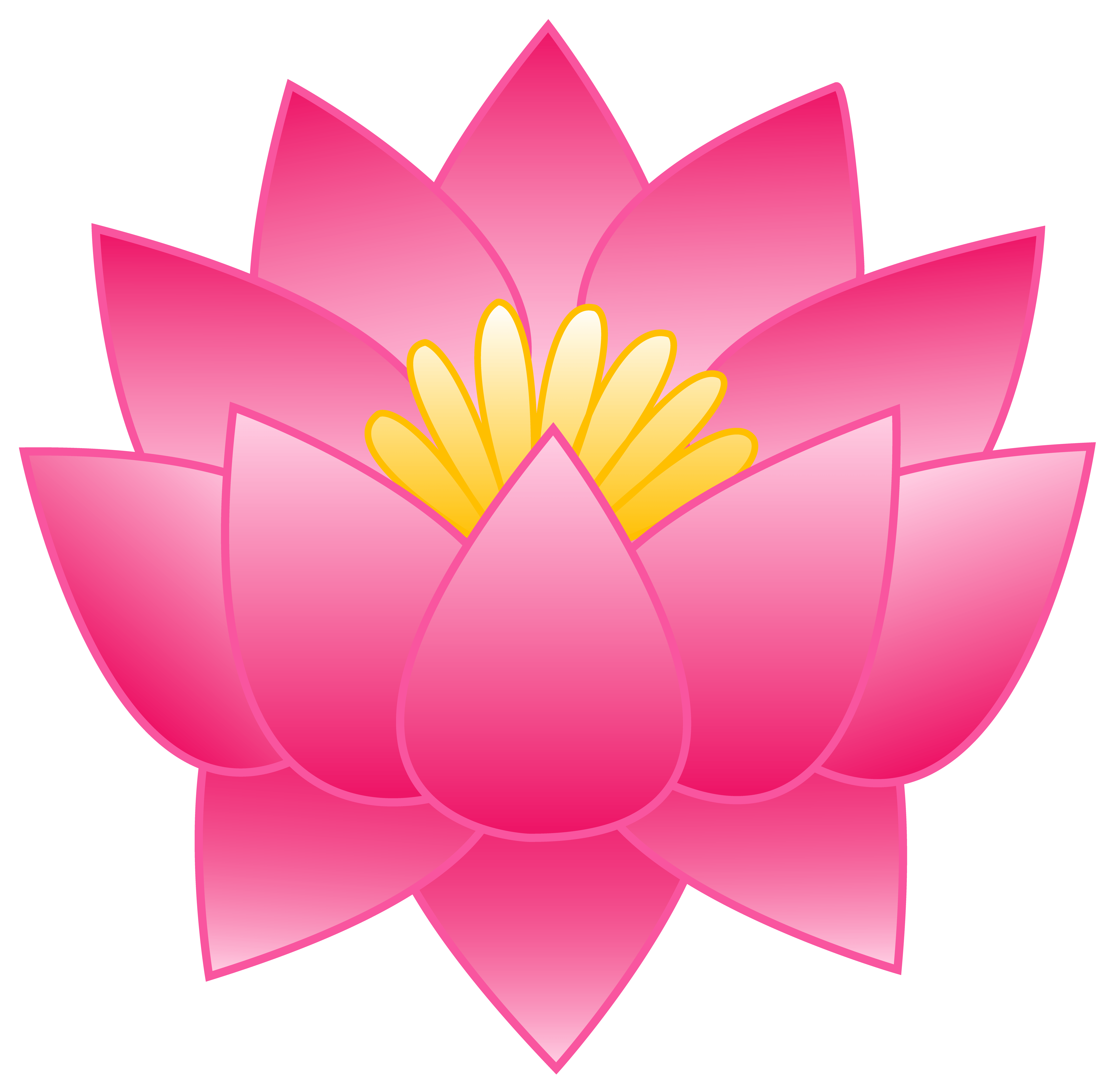 Pink Lotus Flower Logo - Lotus Flower Clipart
