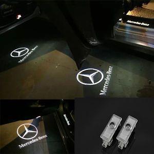 Mercedes Lit Logo - 2x LED Logo Door courtesy Shadow Project Light for Mercedes C207 ...