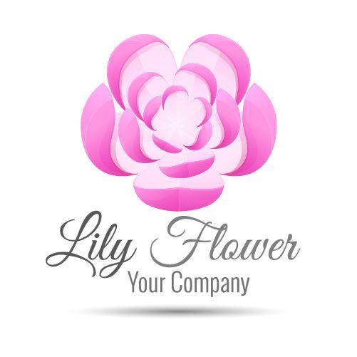 Flower Vector for Logo - lily flower logo design vector free download