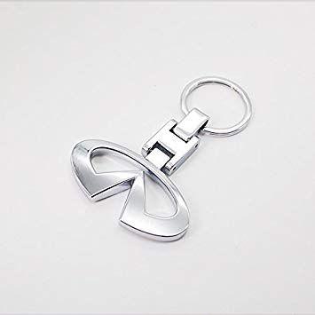 Infinity Car Logo - DREAMSECTOR INFINITY car logo emblem keychain 3D metal alloy keyring ...