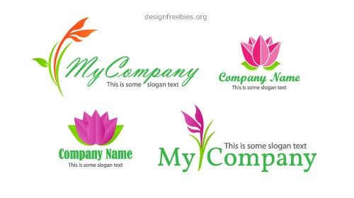 Flower Vector for Logo - Free Vector Floral Logo Design Templates