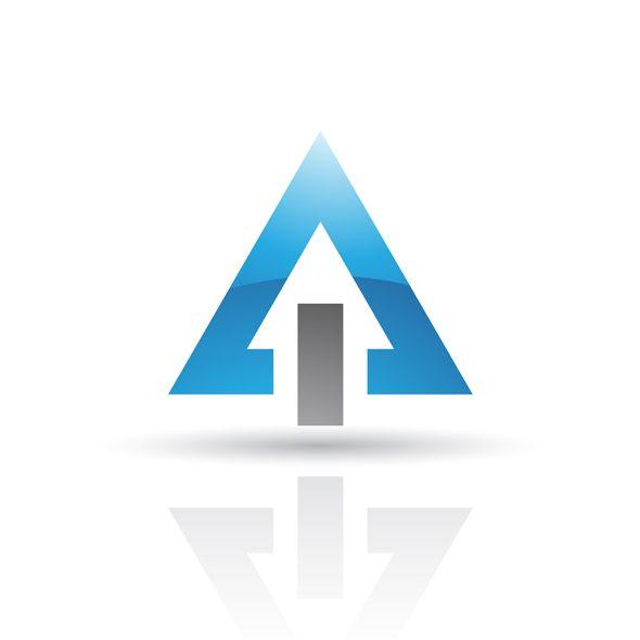 Blue and Black with Triangle Logo - Blue triangle Logos