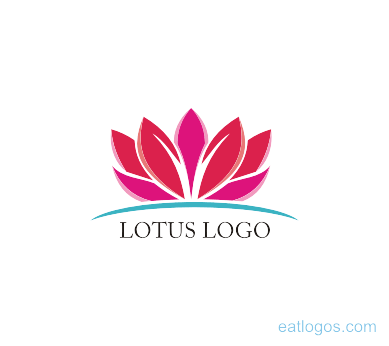 Flower Vector for Logo - Lotus flower logo vector design download. Vector Logos Free