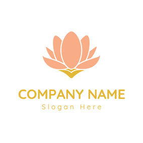 Pink Lotus Flower Logo - Free Lotus Logo Designs. DesignEvo Logo Maker