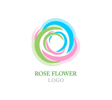 Flower Vector for Logo - Rose flower vector logo inspiration download. Vector Logos Free