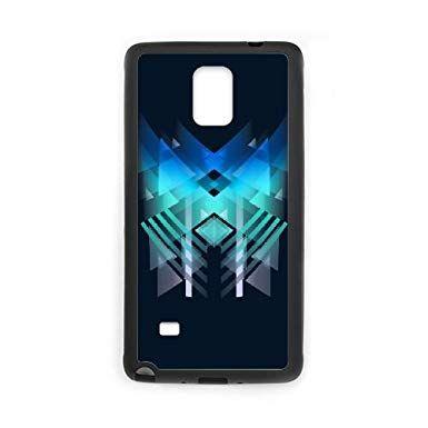 Blue and Black with Triangle Logo - Samsung Galaxy Note 4 Cell Phone Case Black Triangle blue DUW Design